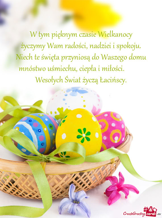 Ołych Świat życzą Łacińscy