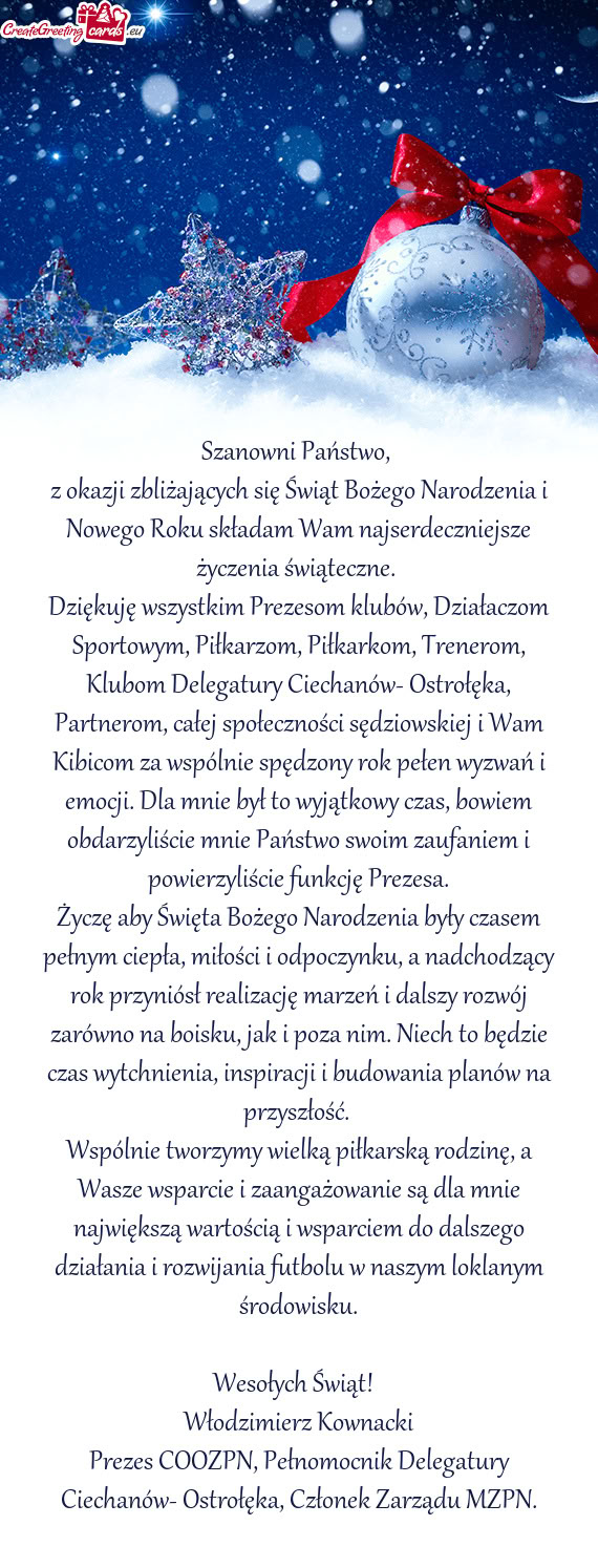 Om Delegatury Ciechanów- Ostrołęka, Partnerom, całej społeczności sędziowskiej i Wam Kibicom