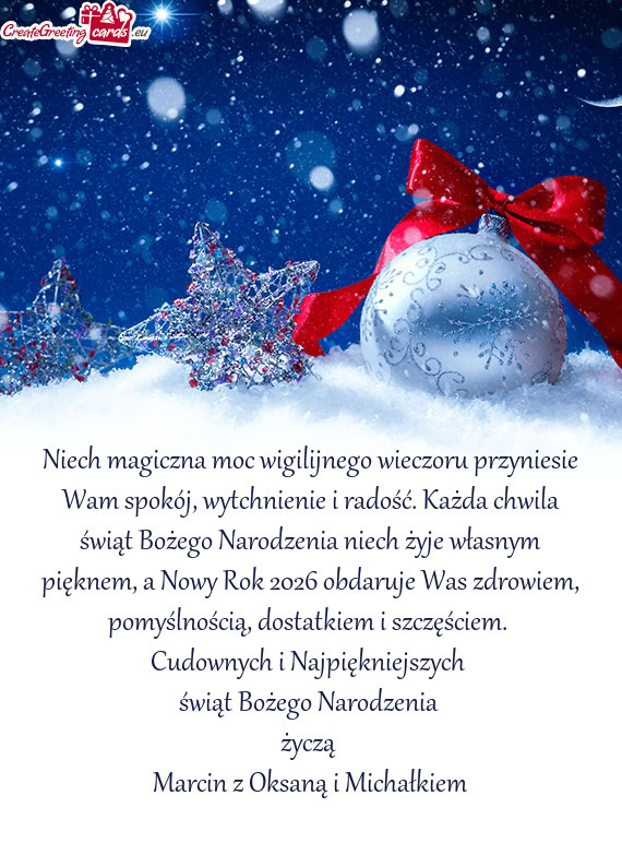 Omyślnością, dostatkiem i szczęściem