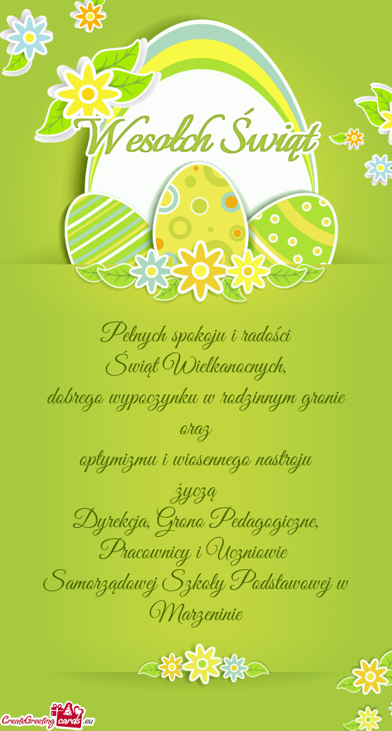 Optymizmu i wiosennego nastroju