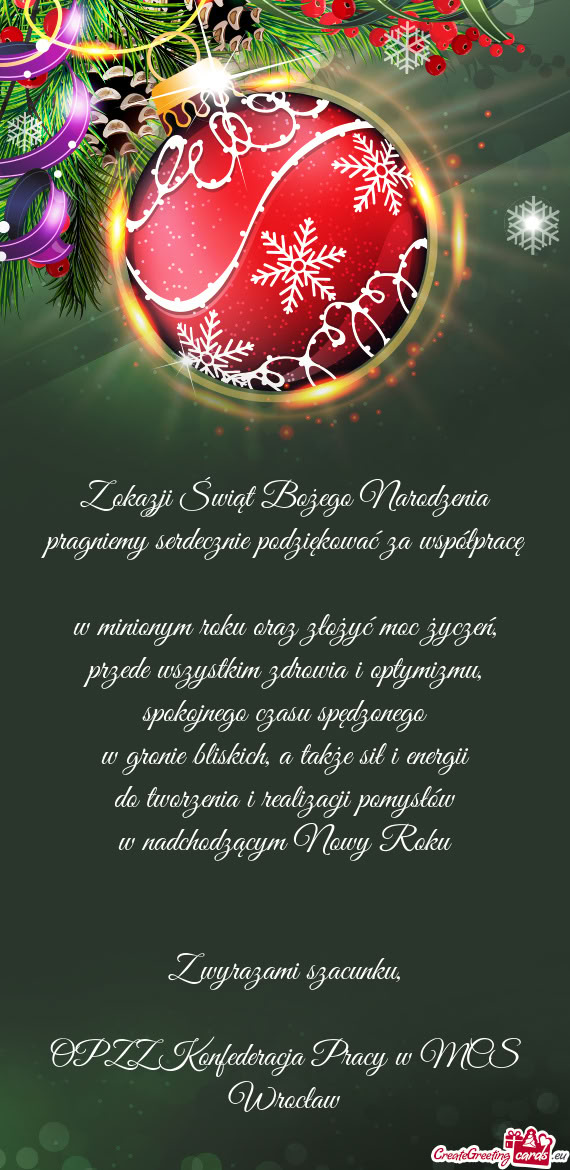 OPZZ Konfederacja Pracy w MCS Wrocław