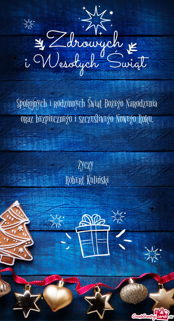 Oraz bezpiecznego i szczęśliwego Nowego Roku
