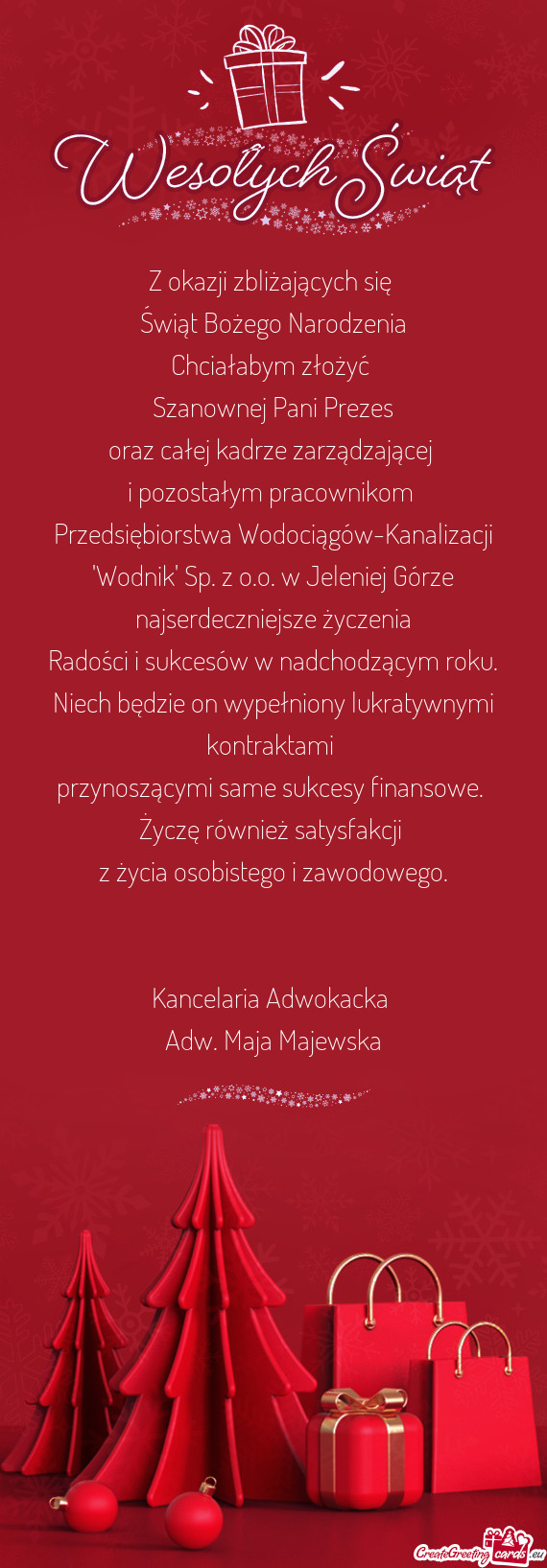 Oraz całej kadrze zarządzającej