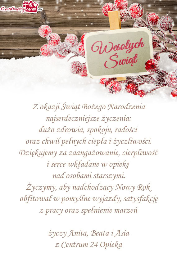 Oraz chwil pełnych ciepła i życzliwości