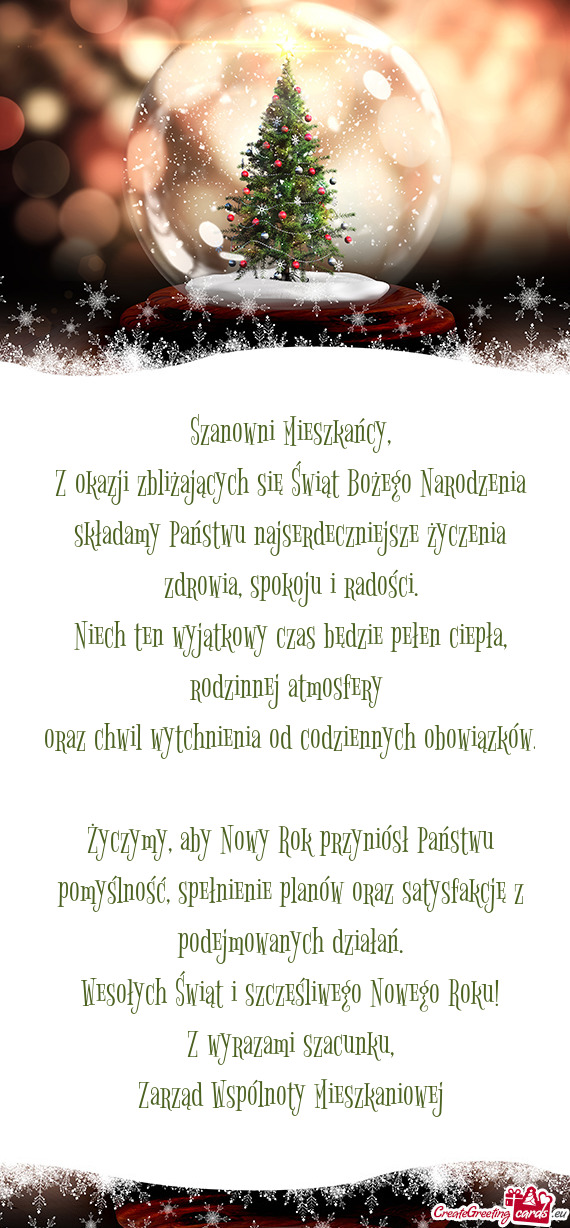 Oraz chwil wytchnienia od codziennych obowiązków