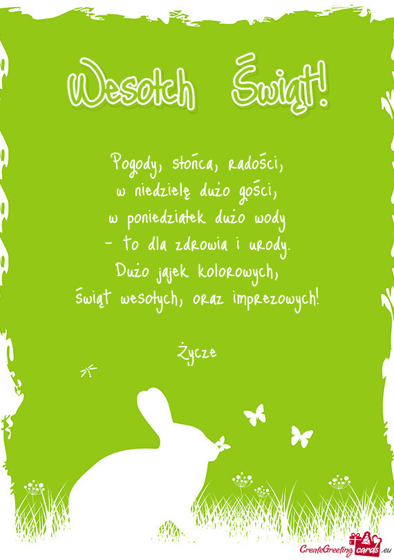 Oraz imprezowych! Życze