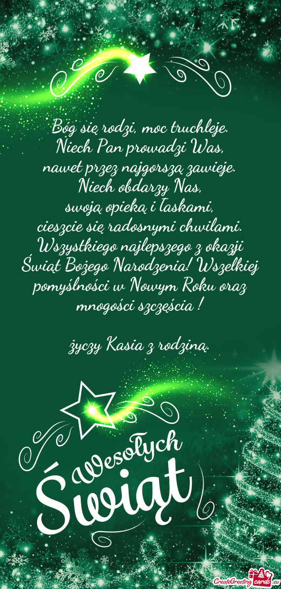 Oraz mnogości szczęścia ! Kasia z rodziną