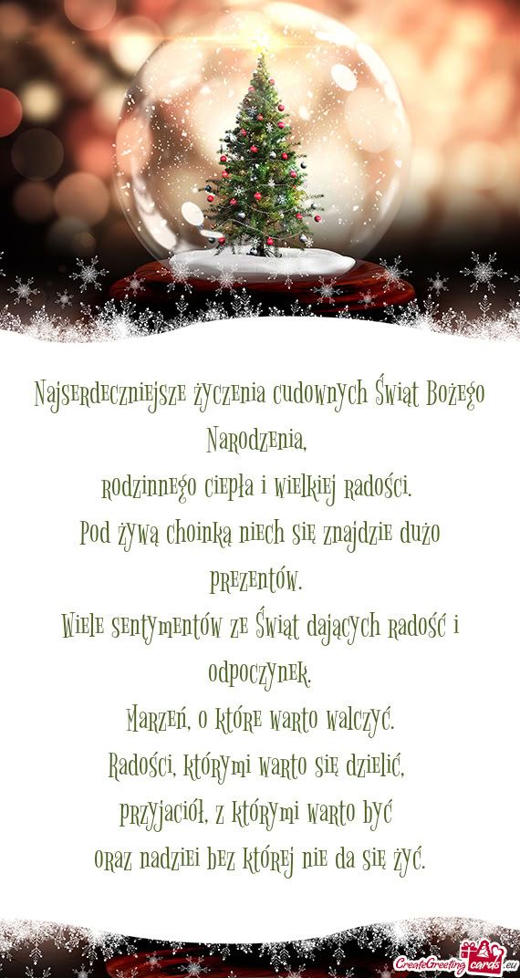 Oraz nadziei bez której nie da się żyć