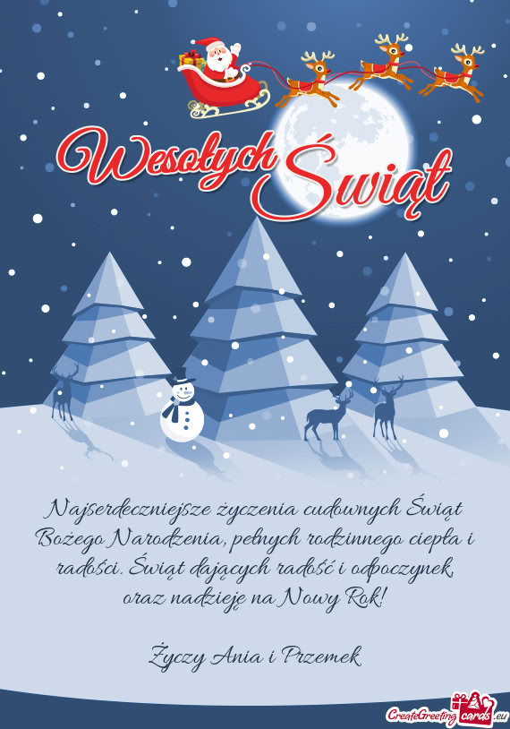 Oraz nadzieję na Nowy Rok! Ania i Przemek