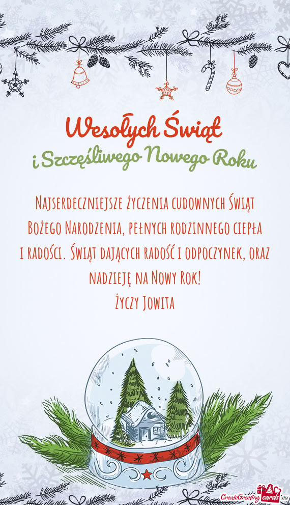 Oraz nadzieję na Nowy Rok! Jowita