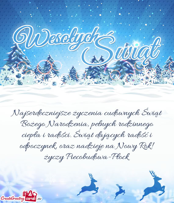 Oraz nadzieję na Nowy Rok! Piecobudowa-Płock