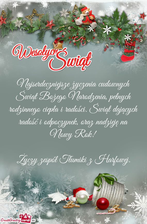 Oraz nadzieję na Nowy Rok! zespół Tłumiki z Harfowej