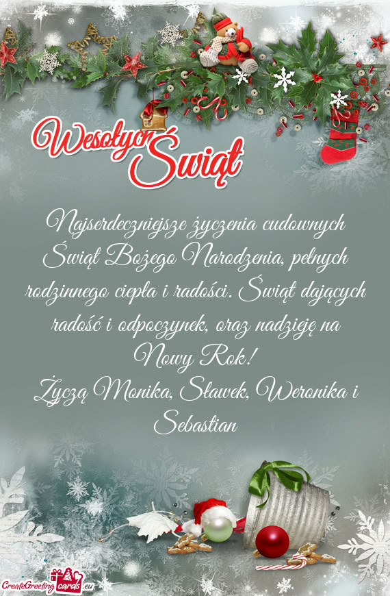 Oraz nadzieję na Nowy Rok! Życzą Monika