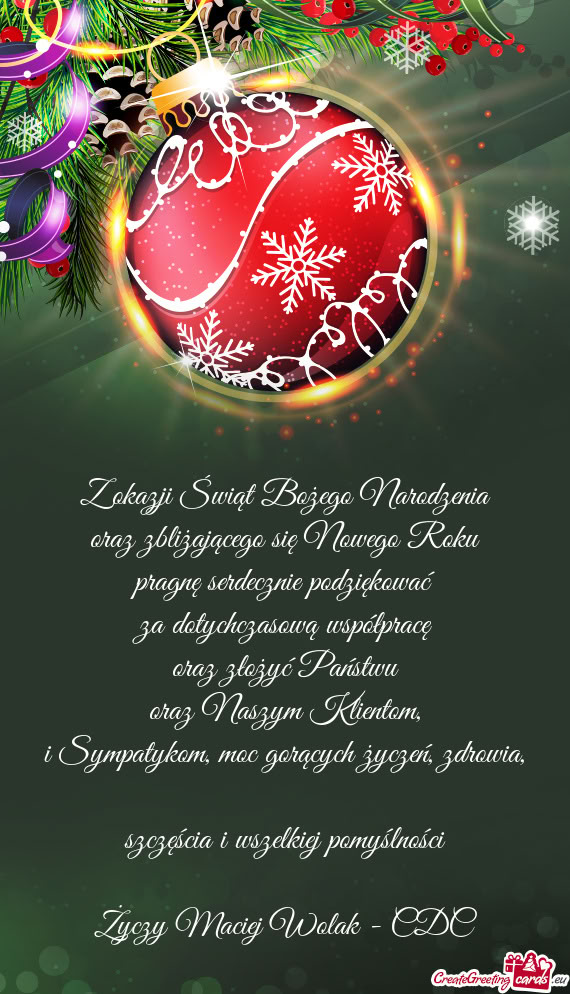 Oraz Naszym Klientom