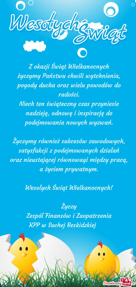 Oraz nieustającej równowagi między pracą