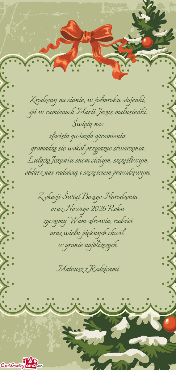 Oraz Nowego 2026 Roku