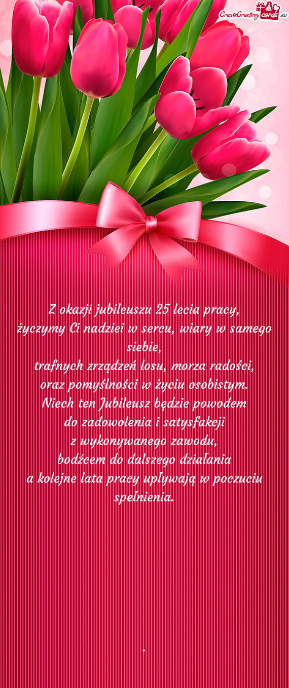 Oraz pomyślności w życiu osobistym