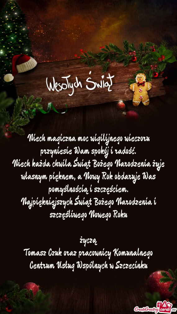 Oraz pracownicy Komunalnego Centrum Usług Wspólnych w Szczecinku