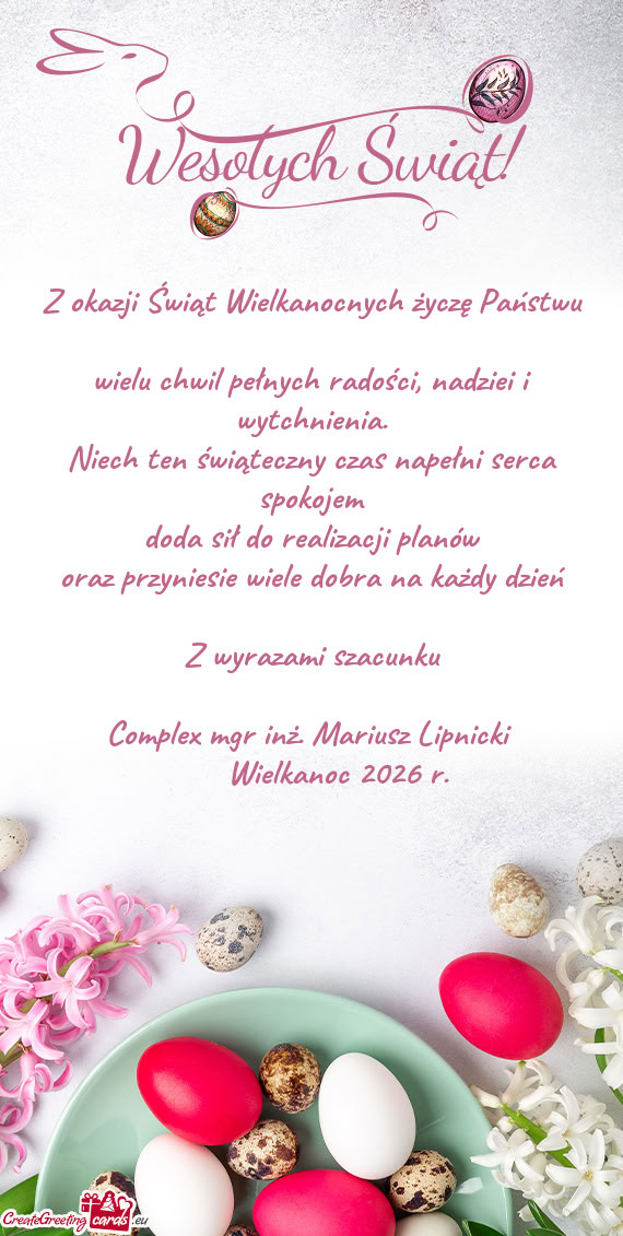 Oraz przyniesie wiele dobra na każdy dzień