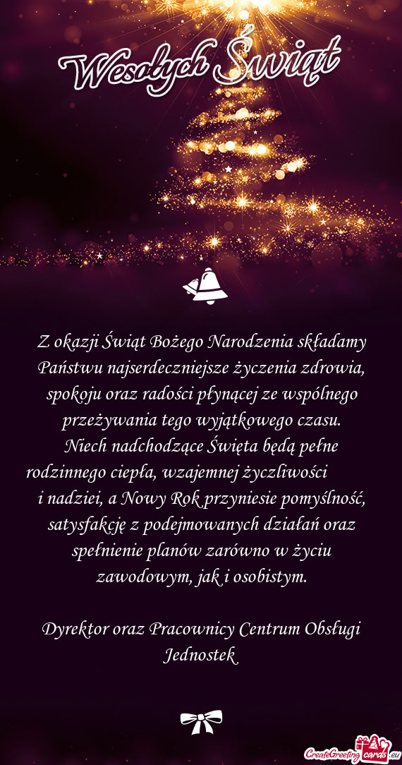 Oraz radości płynącej ze wspólnego przeżywania tego wyjątkowego czasu