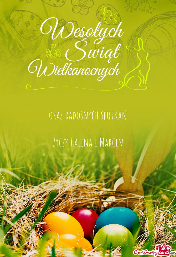 Oraz radosnych spotkań Halina i Marcin