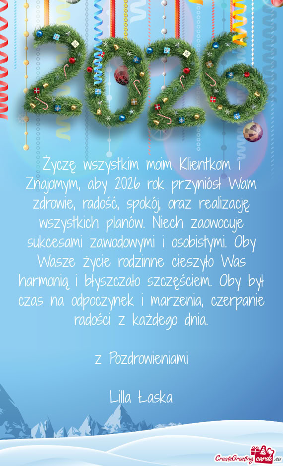 Oraz realizację wszystkich planów. Niech zaowocuje sukcesami zawodowymi i osobistymi. Oby Wasze