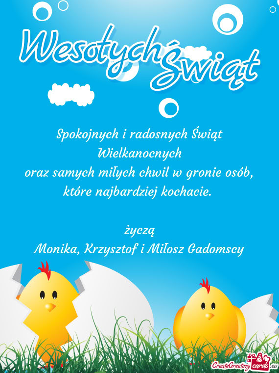 Oraz samych miłych chwil w gronie osób