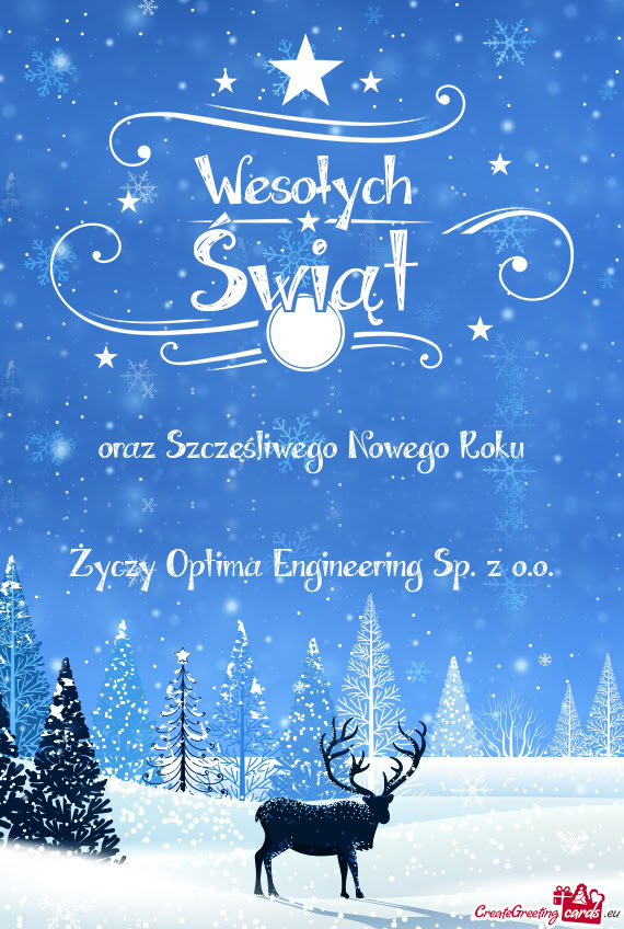 Oraz Szczęśliwego Nowego Roku Optima Engineering Sp