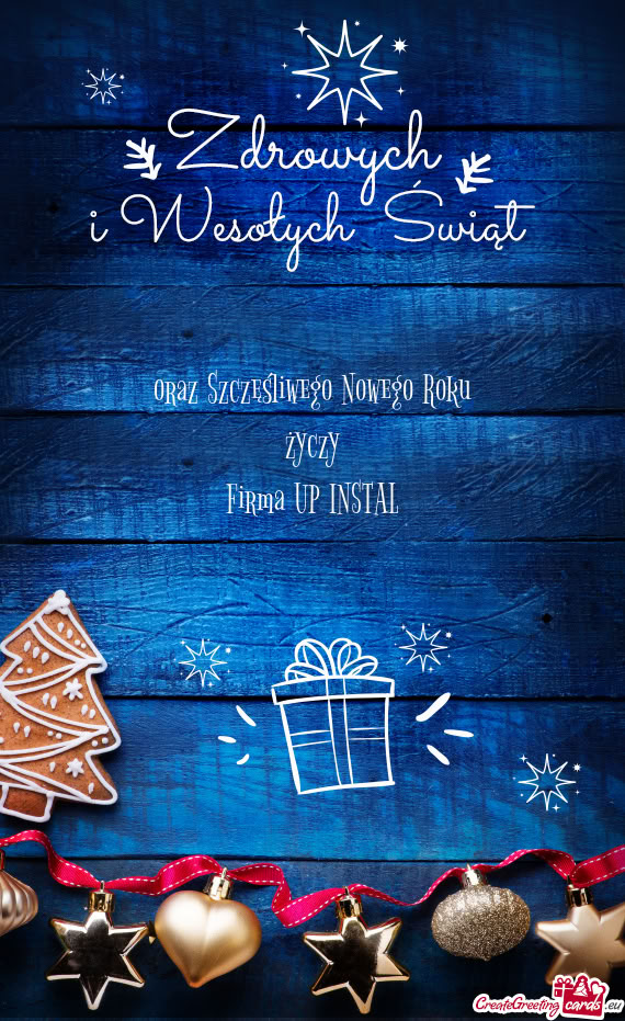 Oraz Szczęśliwego Nowego Roku życzy Firma UP INSTAL