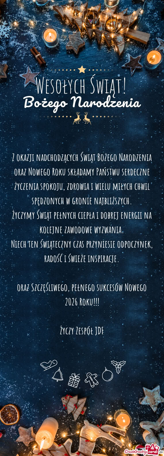 Oraz Szczęśliwego, pełnego sukcesów Nowego 2026 Roku