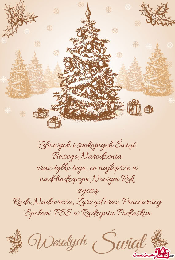 Oraz tylko tego, co najlepsze w nadchodzącym Nowym Rok