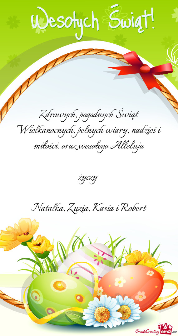 Oraz wesołego Alleluja  Natalka