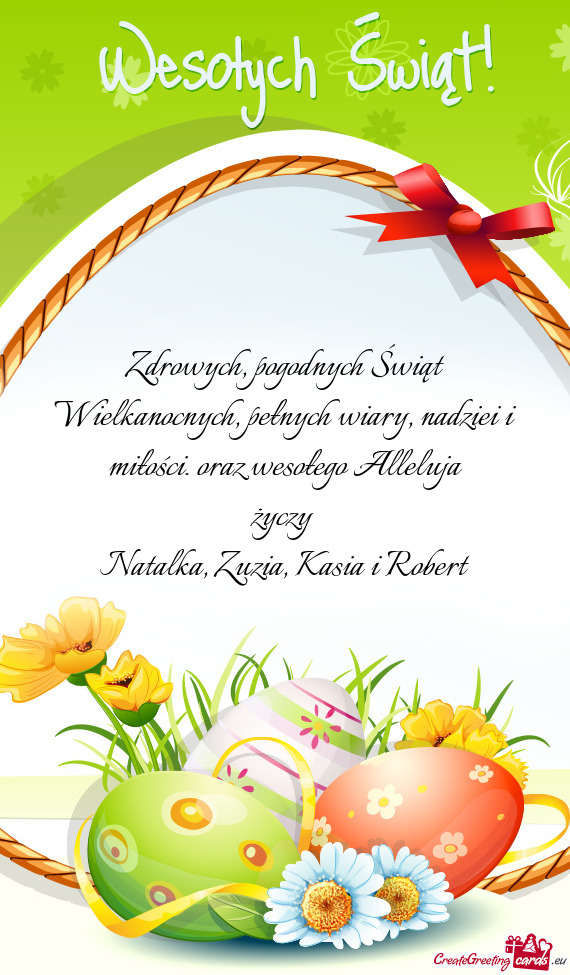 Oraz wesołego Alleluja Natalka