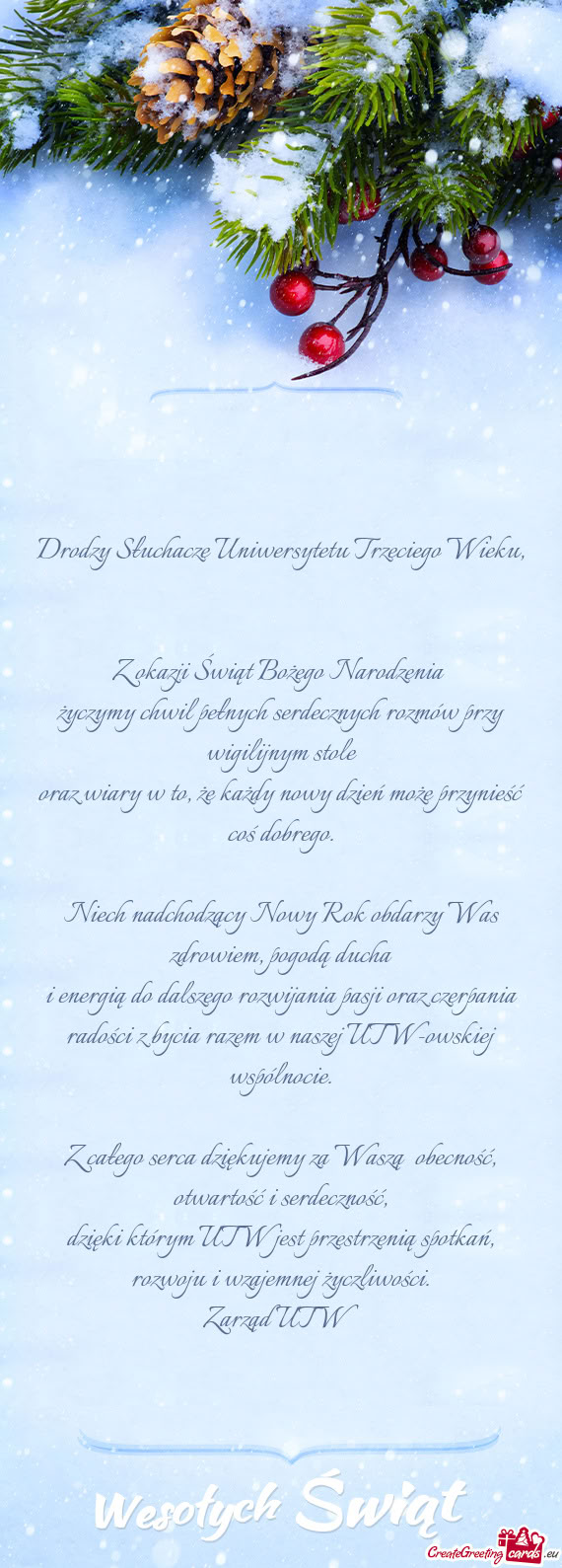 Oraz wiary w to, że każdy nowy dzień może przynieść coś dobrego