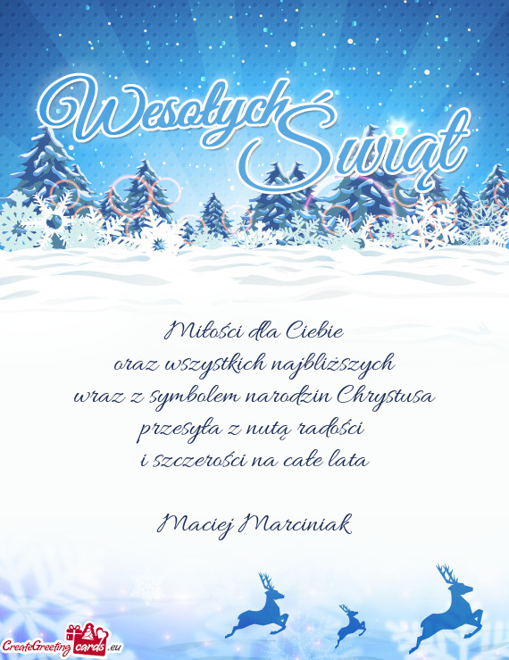 Oraz wszystkich najbliższych