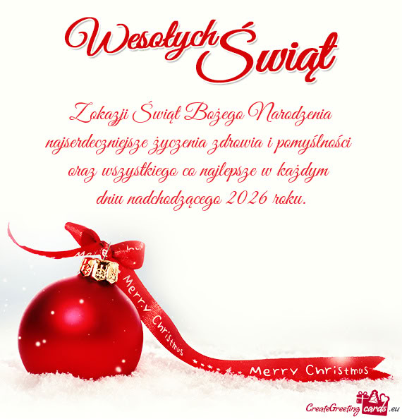 Oraz wszystkiego co najlepsze w każdym