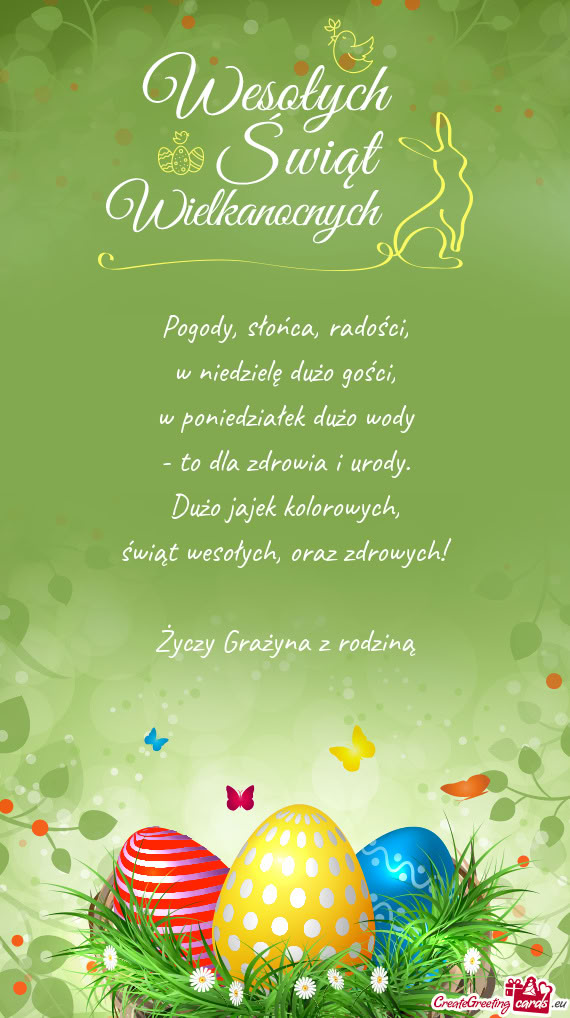 Oraz zdrowych! Grażyna z rodziną