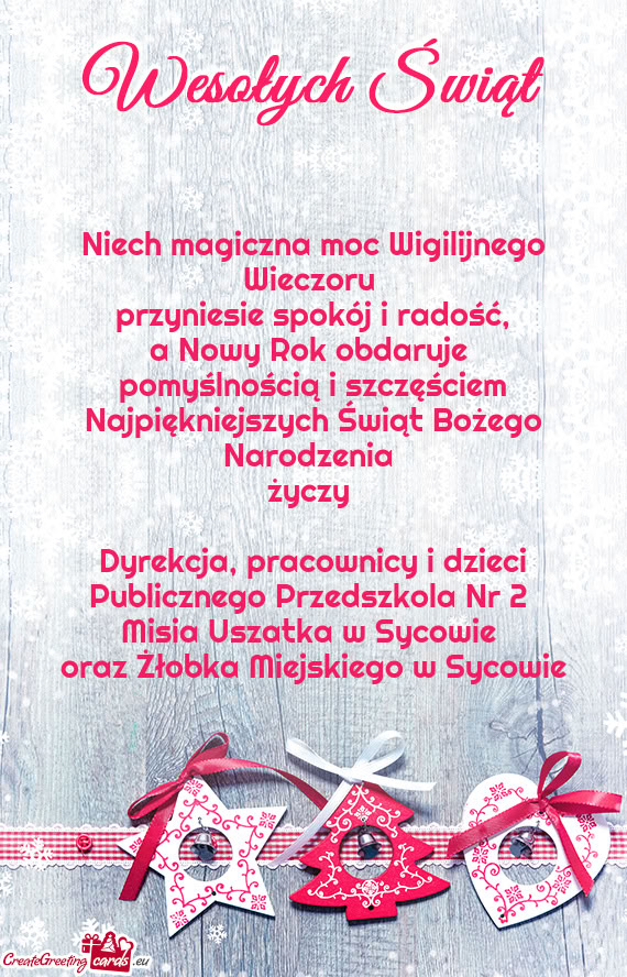 Oraz Żłobka Miejskiego w Sycowie