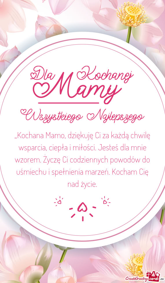 Orem. Życzę Ci codziennych powodów do uśmiechu i spełnienia marzeń. Kocham Cię nad życie