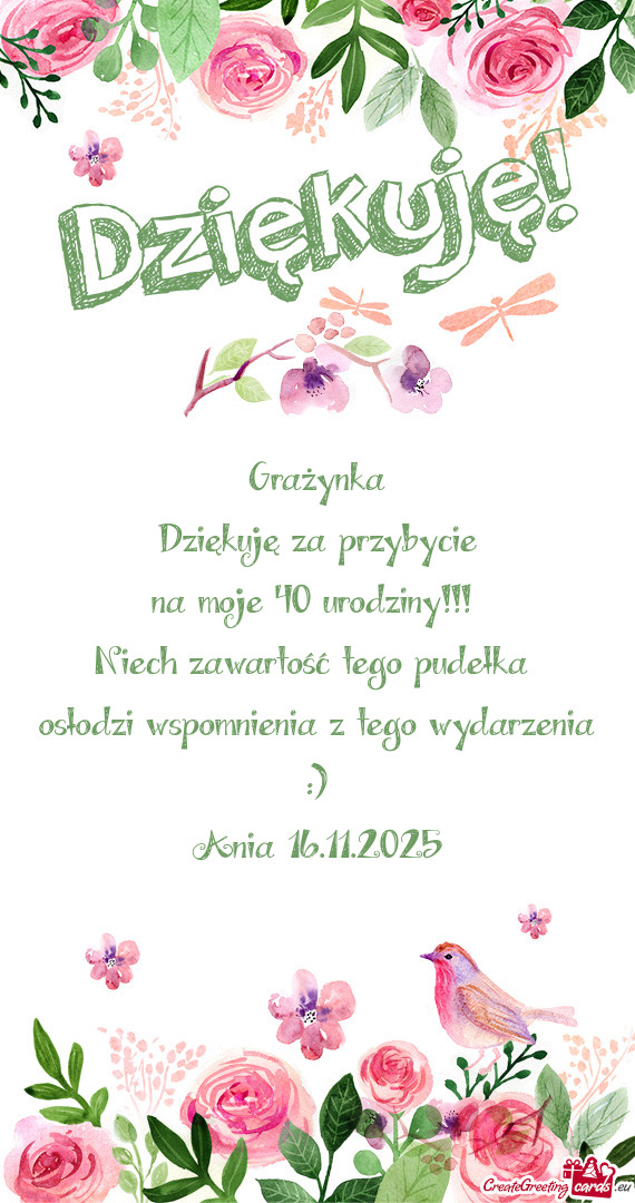 Osłodzi wspomnienia z tego wydarzenia :)