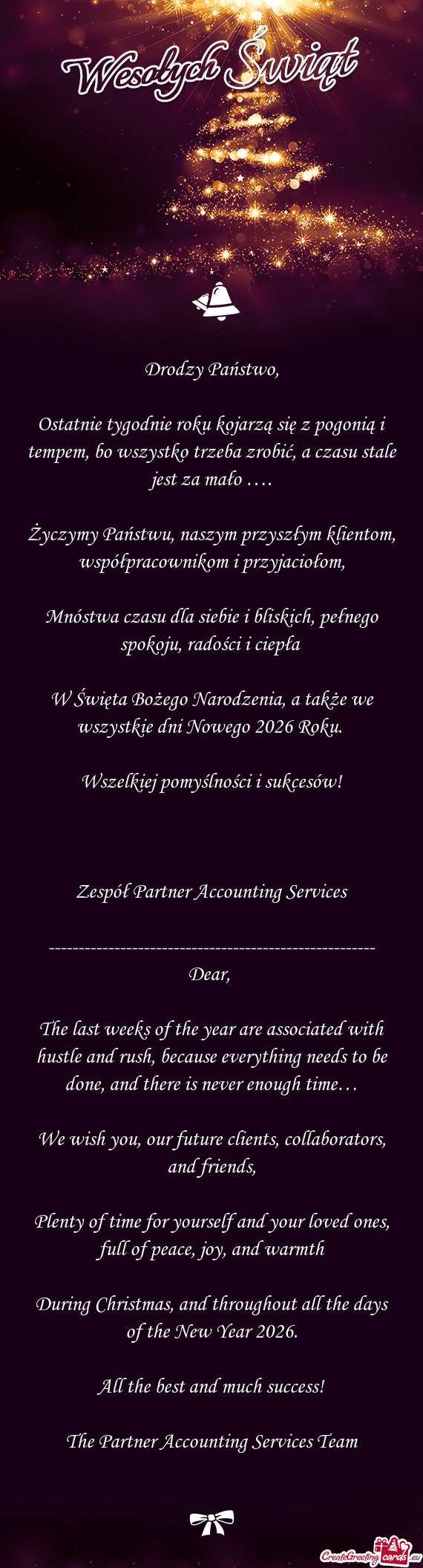 Ostatnie tygodnie roku kojarzą się z pogonią i tempem, bo wszystko trzeba zrobić, a czasu stale