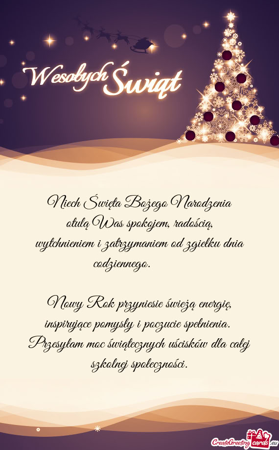 Otulą Was spokojem, radością