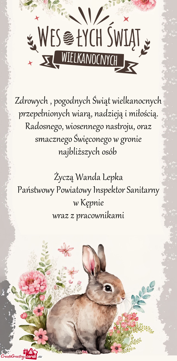 Owy Inspektor Sanitarny w Kępnie wraz z pracownikami