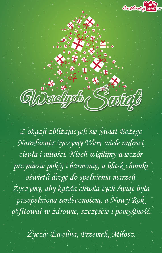 Owy Rok obfitował w zdrowie, szczęście i pomyślność