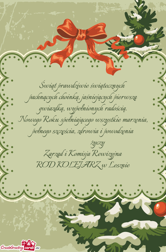 Pachnących choinką, jaśniejących pierwszą gwiazdką, wypełnionych radością