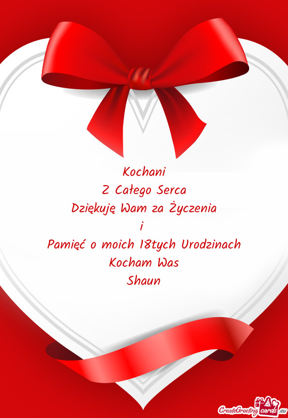 Pamięć o moich 18tych Urodzinach