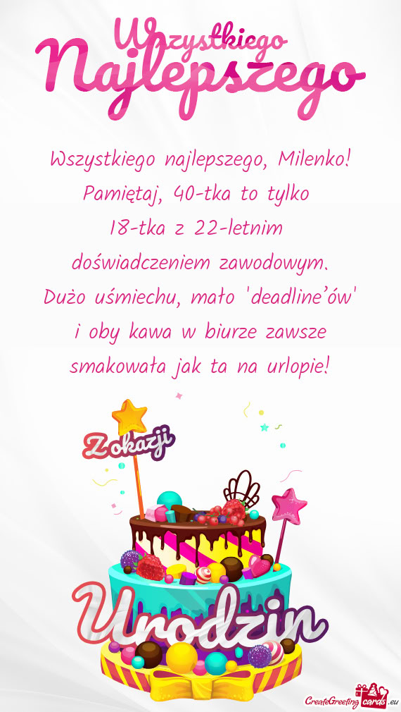 Pamiętaj, 40-tka to tylko