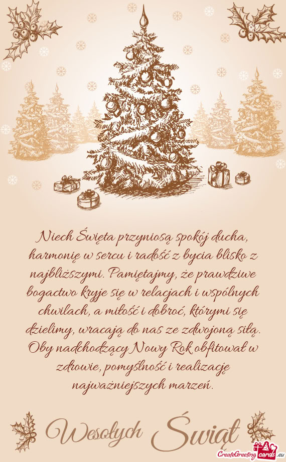 Pamiętajmy, że prawdziwe bogactwo kryje się w relacjach i wspólnych chwilach, a miłość i do