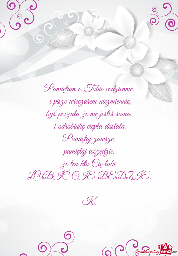 Pamiętam o Tobie codziennie