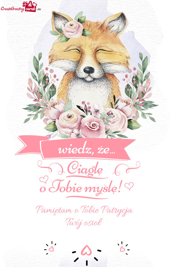 Pamiętam o Tobie Patrycja 😘
